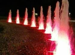 Fontana viale Toselli Legnano  nuova illuminotecnica  1 