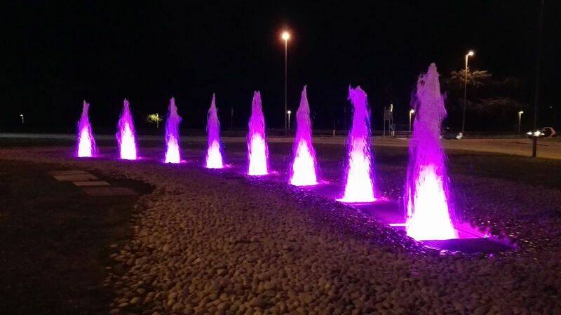 Fontana viale Toselli Legnano  nuova illuminotecnica  4 