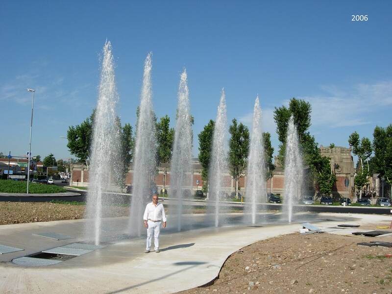 Fontana viale Toselli Legnano  nuova illuminotecnica  6 