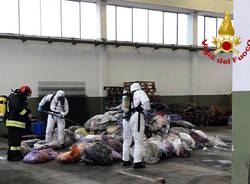Lonate Pozzolo - L'intervento dei Vigili del Fuoco alla Sap