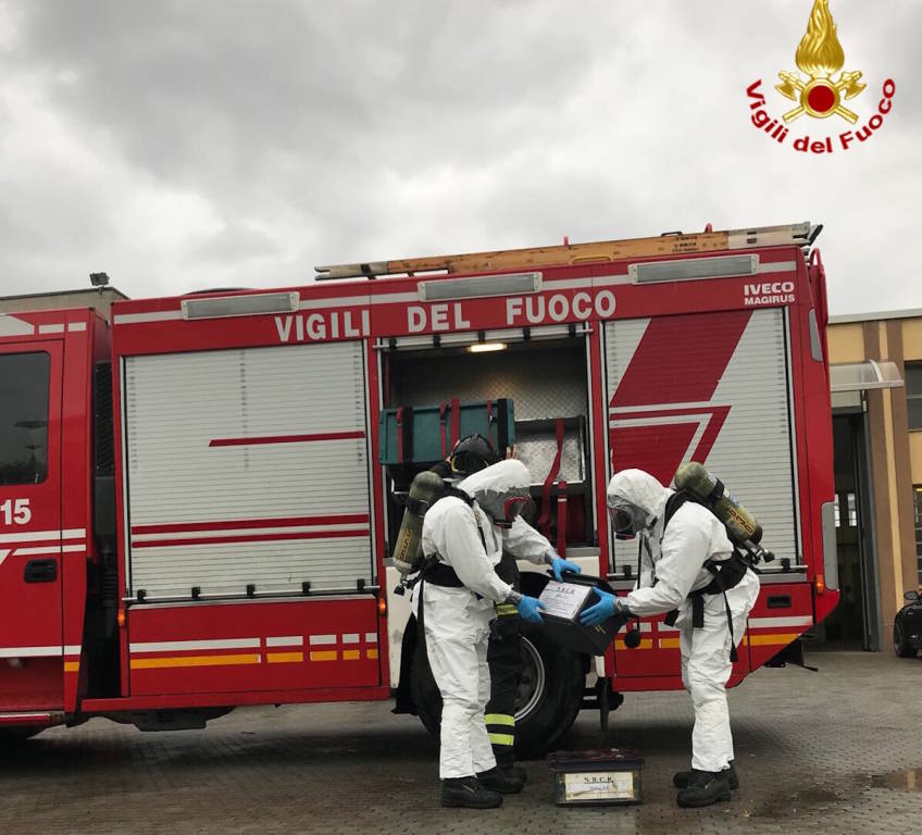 Lonate Pozzolo - L'intervento dei Vigili del Fuoco alla Sap