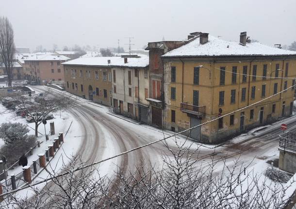 La neve a Castellanza e Legnano