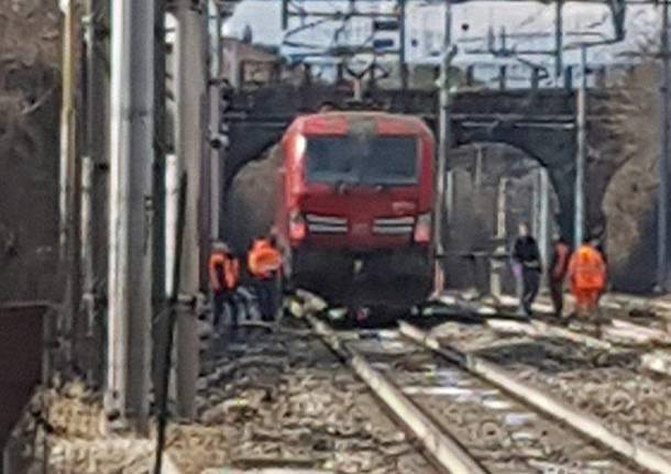 Somma Lombardo investita dal treno