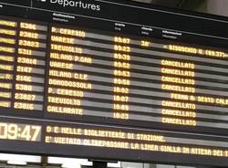 tabellone treni sciopero trenord