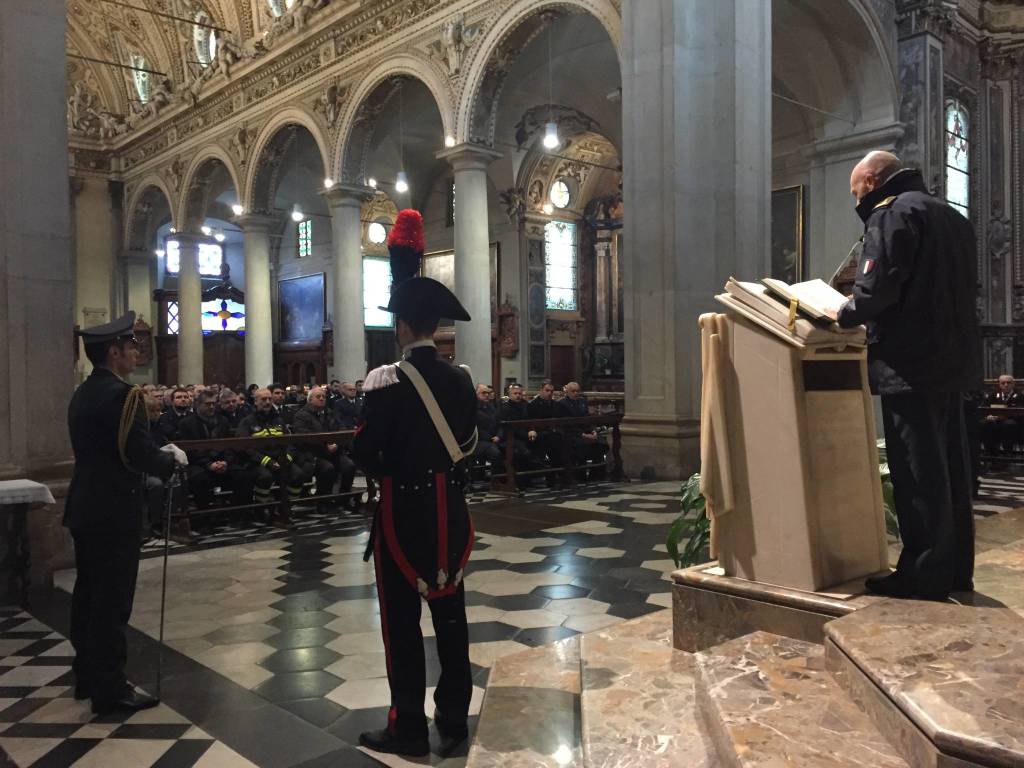 UNa messa in san Vittore per le forze dell'ordine