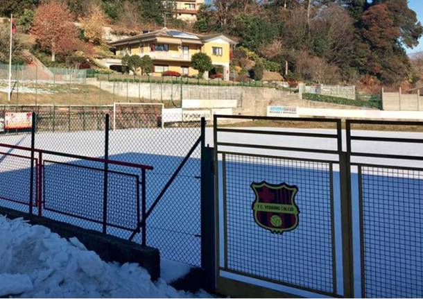 verbano calcio neve