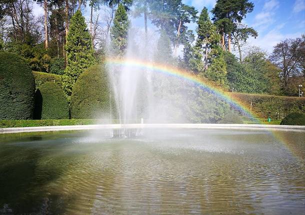 L\'arcobaleno ai Giardini Estensi