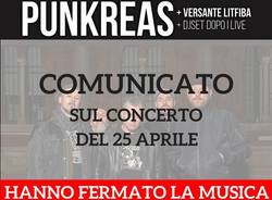 concerto punkreas annullato