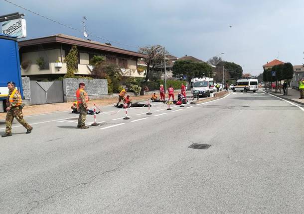 Esercitazione protezione civile fagnano olona