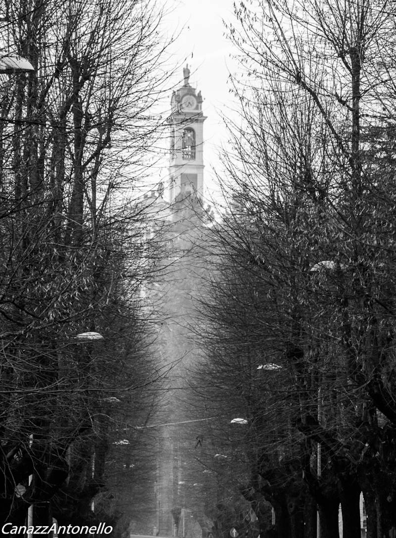 il viale dei Tigli e la scalinata di Crenna a Gallarate
