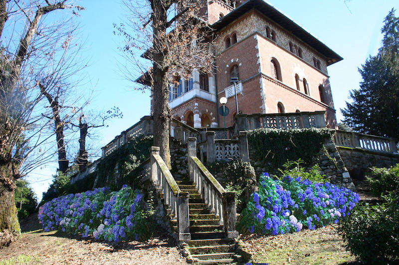 Le ortensie "abbracciano" Villa Montevecchio