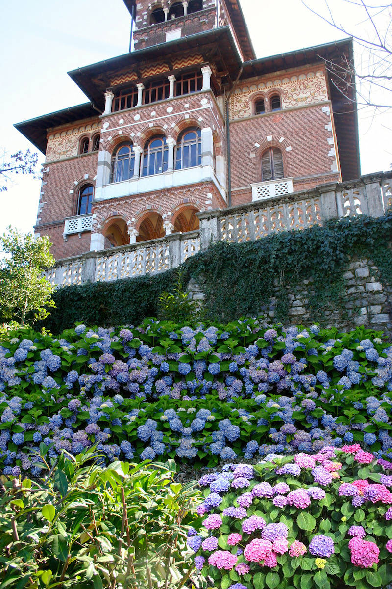 Le ortensie "abbracciano" Villa Montevecchio
