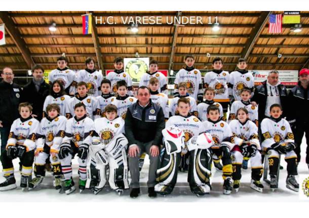 squadra under 11 hockey su ghiaccio mastini varese