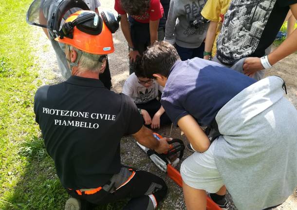 Camp con la Protezione civile