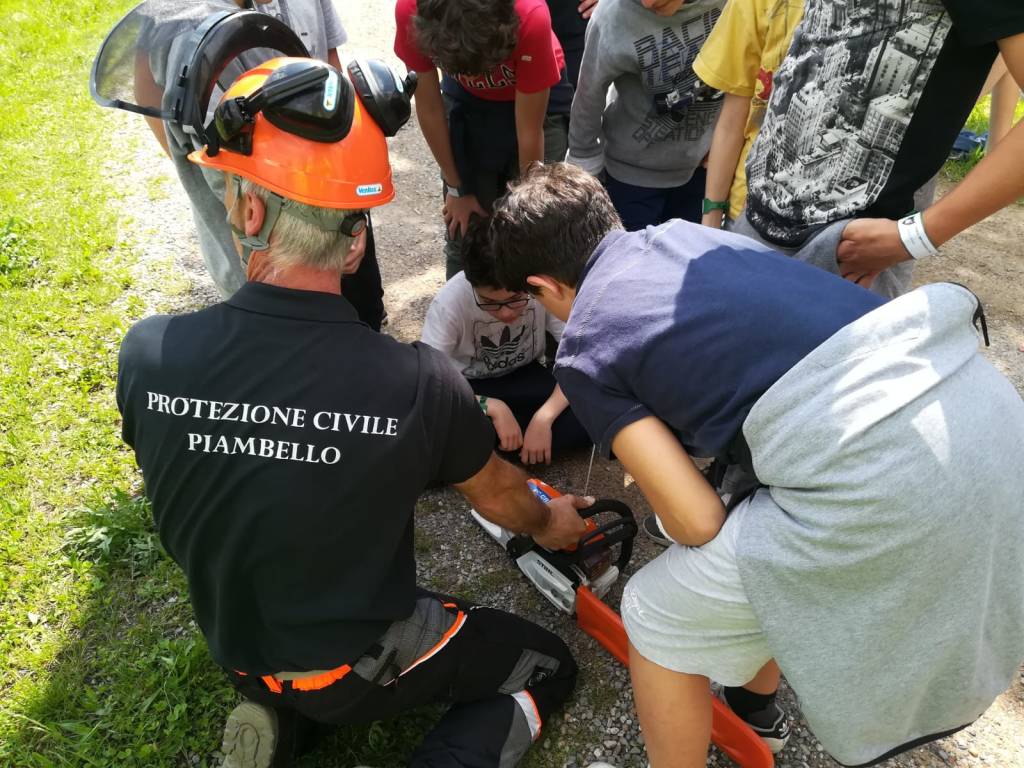 Camp con la Protezione civile