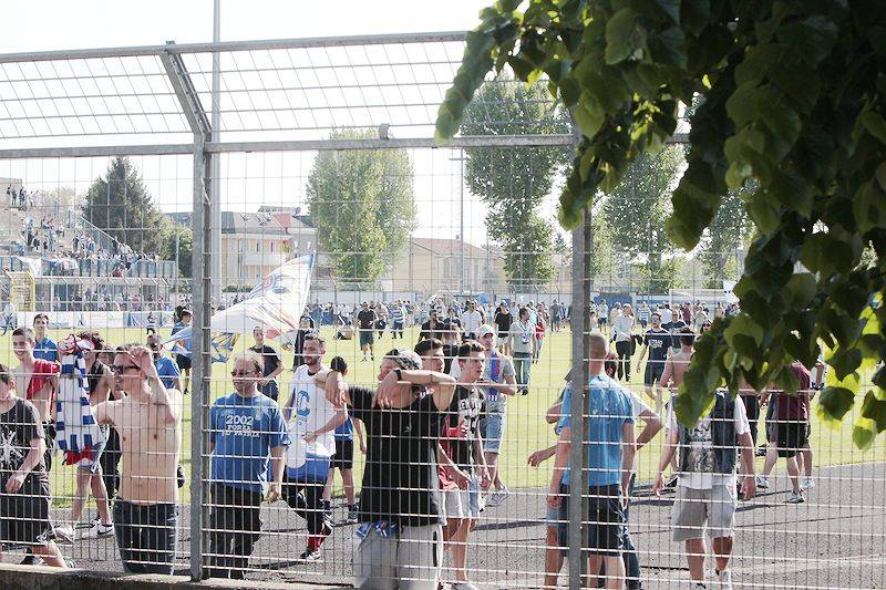 La festa per la Pro Patria in Serie C