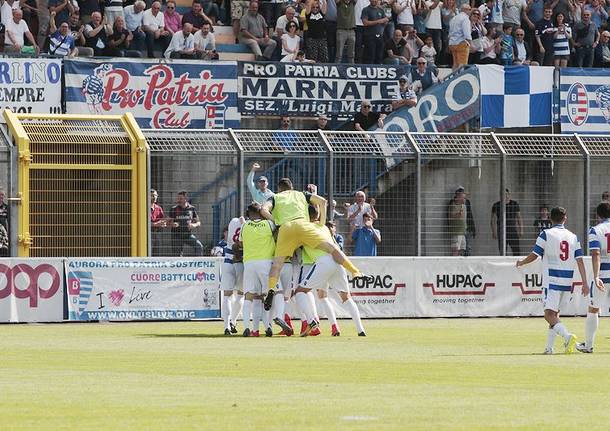 La festa per la Pro Patria in Serie C