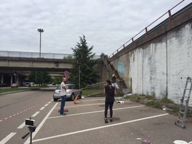 Nuovo murales in viale Europa