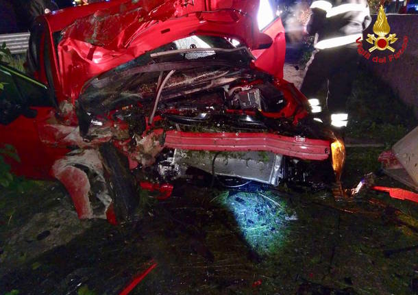 Cugliate Fabiasco: incidente nelle notte