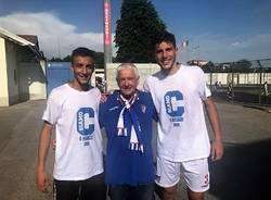 festeggiamenti promozione pro patria serie c 2018