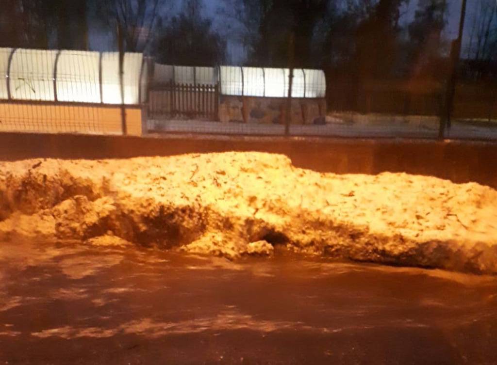 Forte grandinata nell'alto varesotto 6 maggio 2018