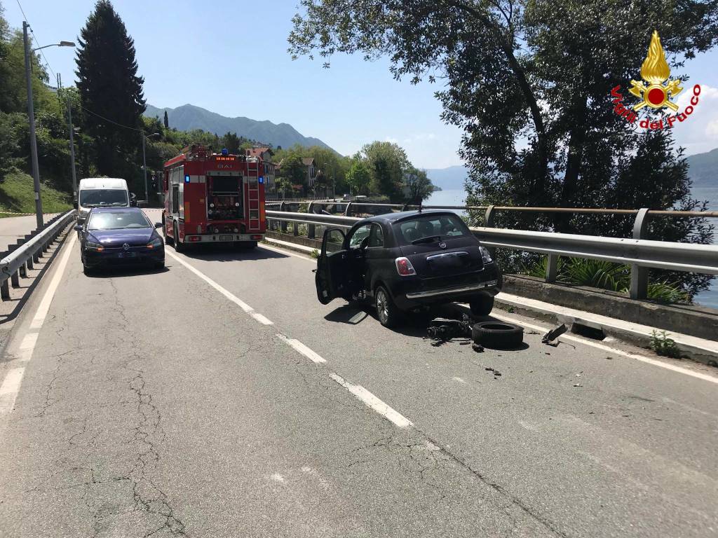 Incidente stradale a brzzo di Bedero