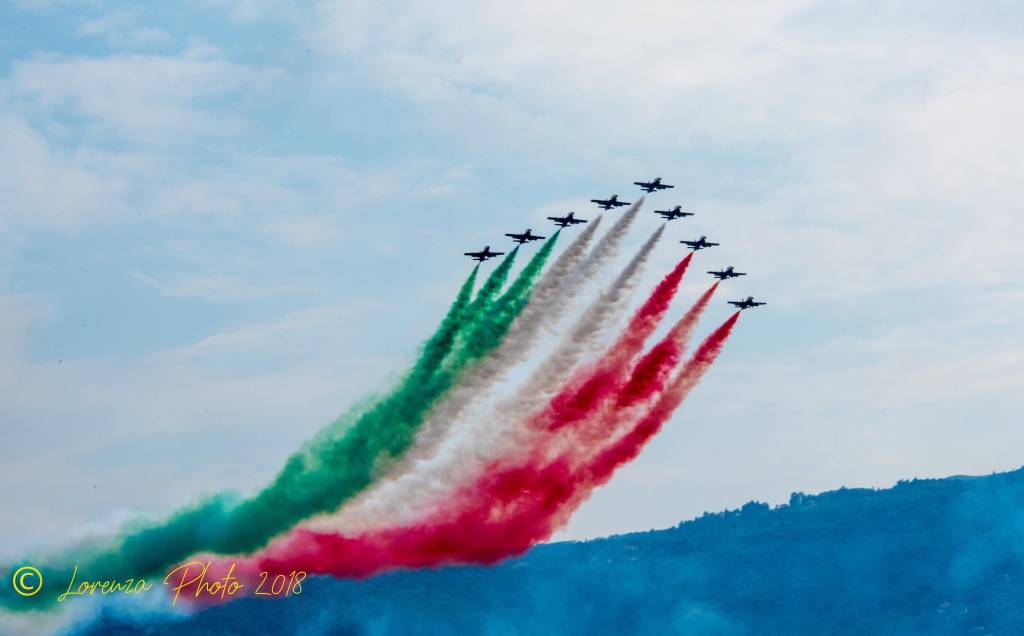 La bellezza delle frecce tricolori