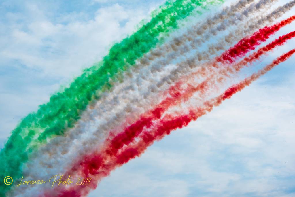 La bellezza delle frecce tricolori