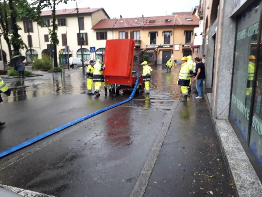 maltempo allagamenti castellanza 9 maggio 2018