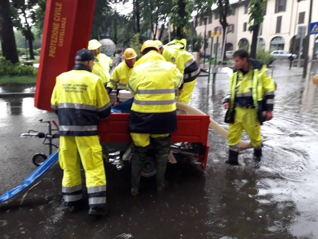 maltempo allagamenti castellanza 9 maggio 2018