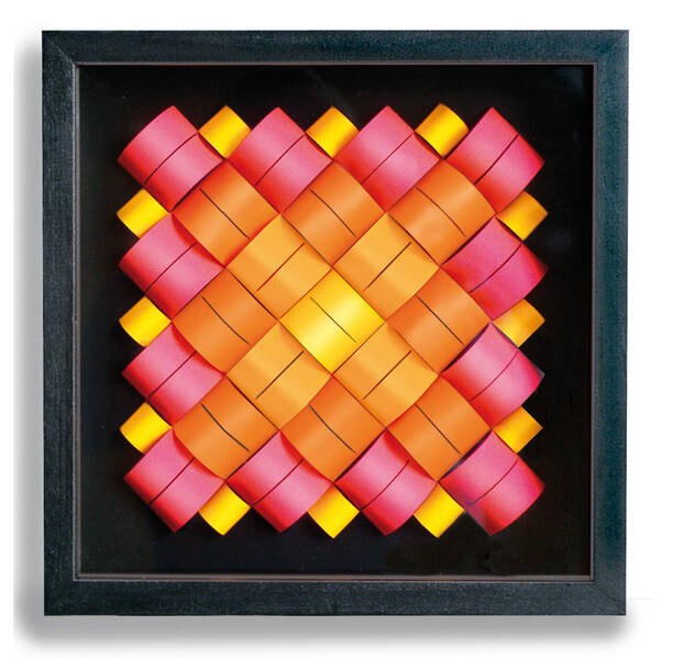 N 22 04  Bimodularit  cromatica  4 toni 25 x 25 cm  2014   1