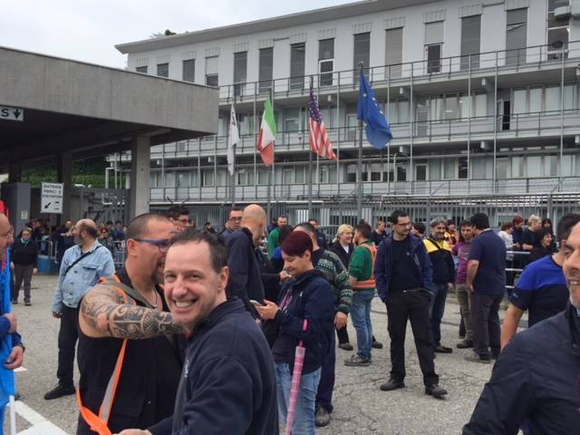 Protesta sciopero Whirlpool maggio 2018