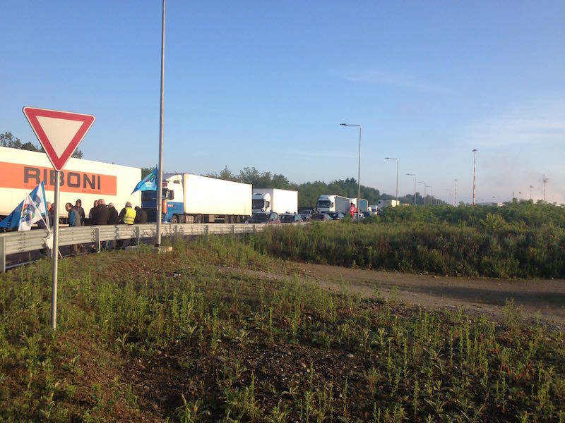 sciopero presidio Fedex Malpensa