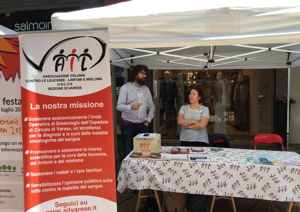 VareseSolidale: i banchetti in corso Matteotti