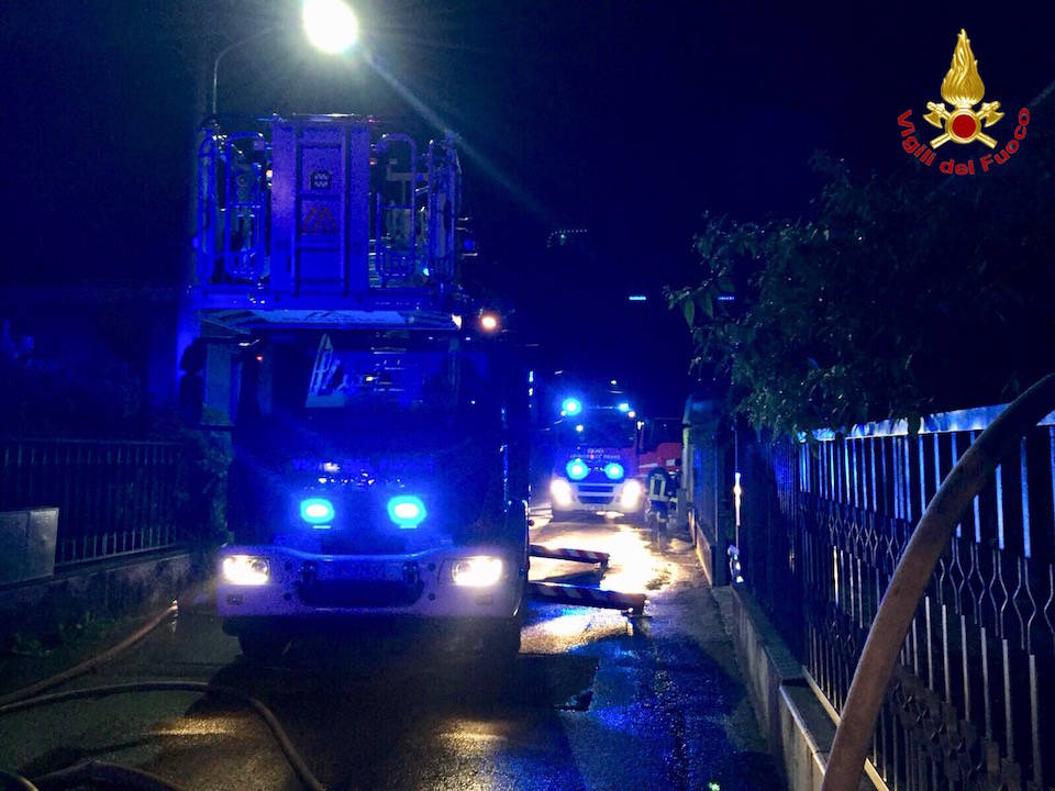 Venegono Inferiore - Incendio abitazione