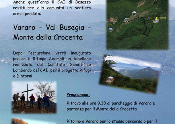 Vararo: inaugurazione del sentiero recuperato Val Busegia