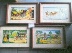 I dipinti recuperati dai carabinieri di Stresa