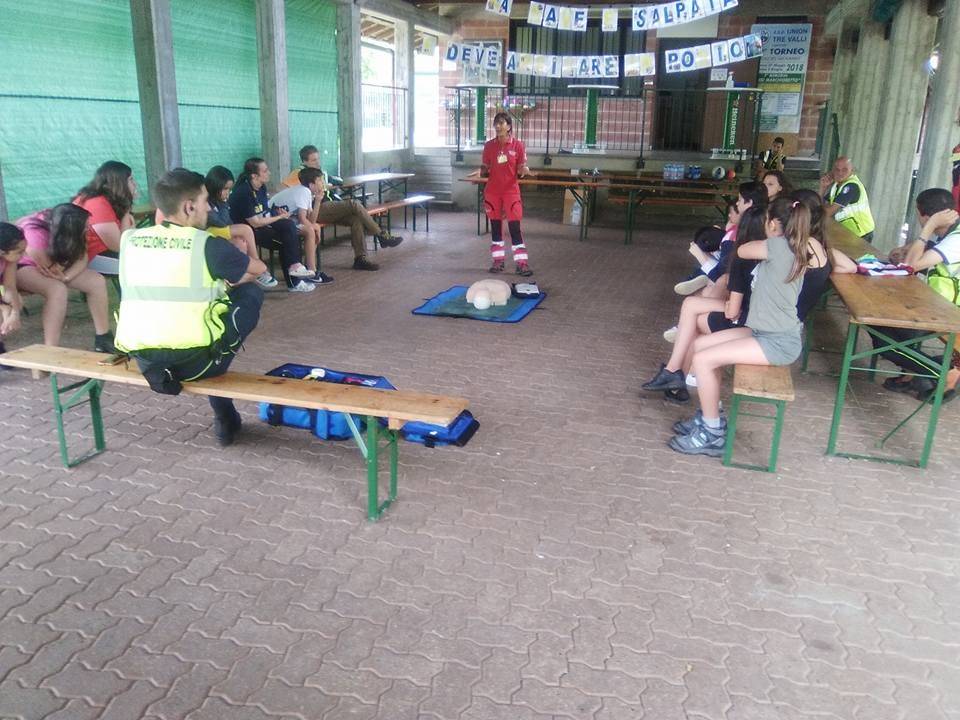 Il campo di protezione civile per ragazzi