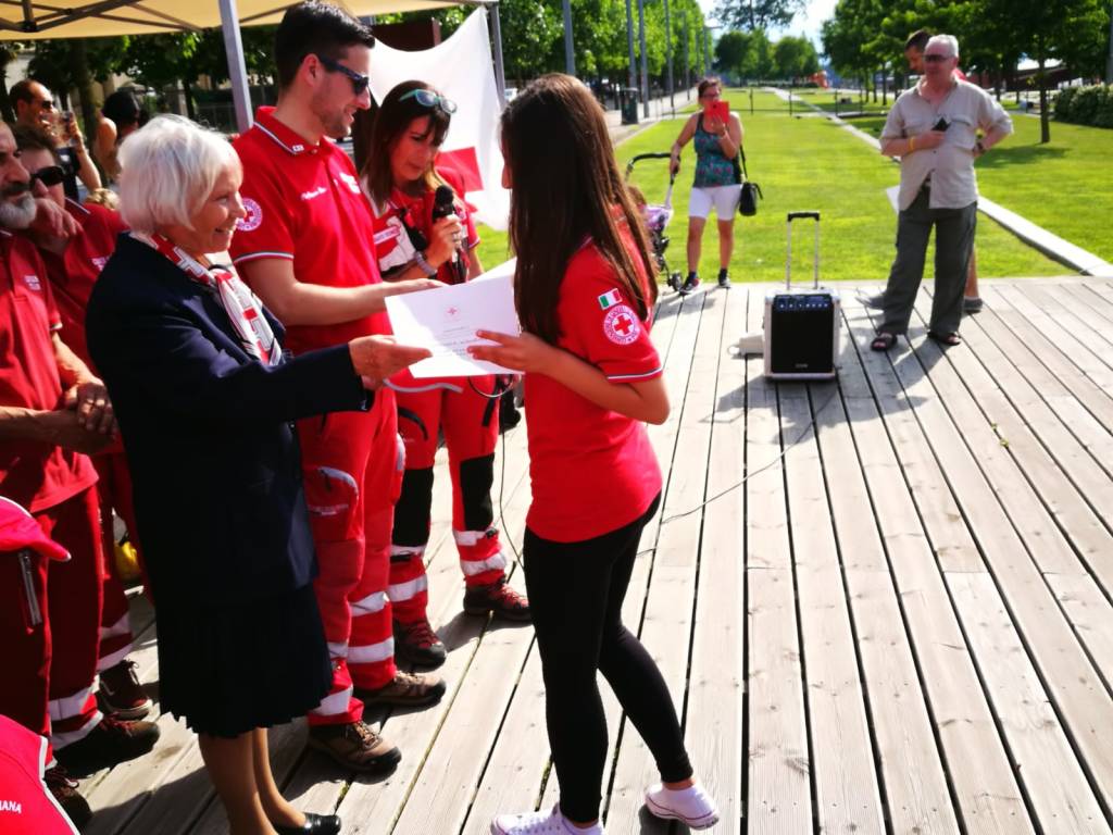 I nuovi volontaria della Croce Rossa