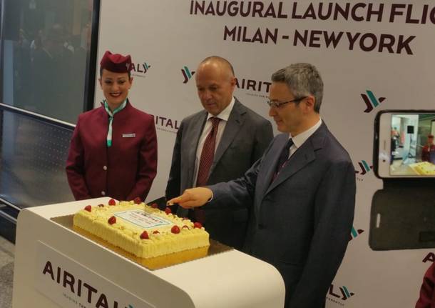 Decolla da Malpensa il volo per New York di Air Italy