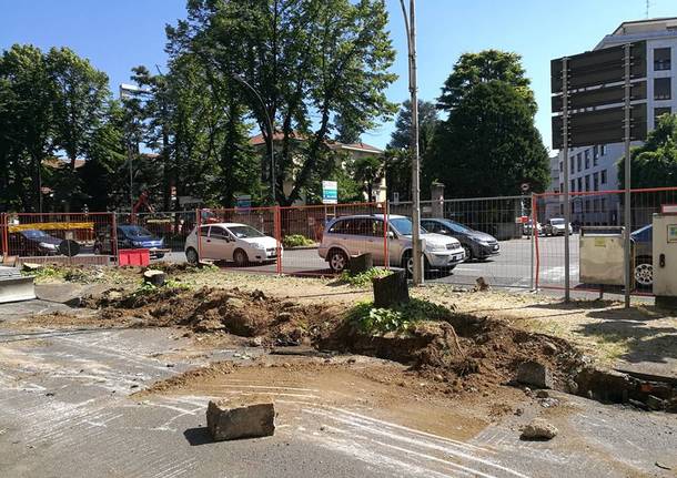 Cosa resta dei tigli sul viale Duca d’Aosta