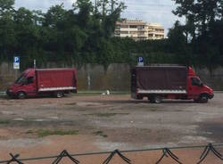 Via Cimone, il cantiere del nuovo parcheggio 