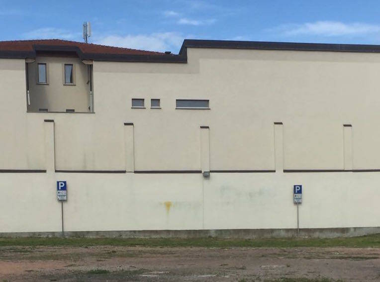 Via Cimone, il cantiere del nuovo parcheggio 