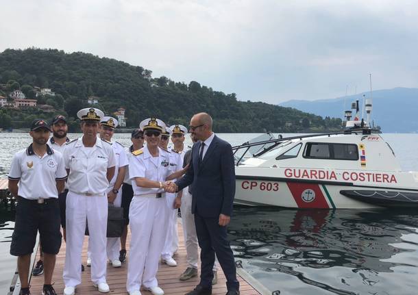 L\'ammiraglio in visita sul lago Maggiore