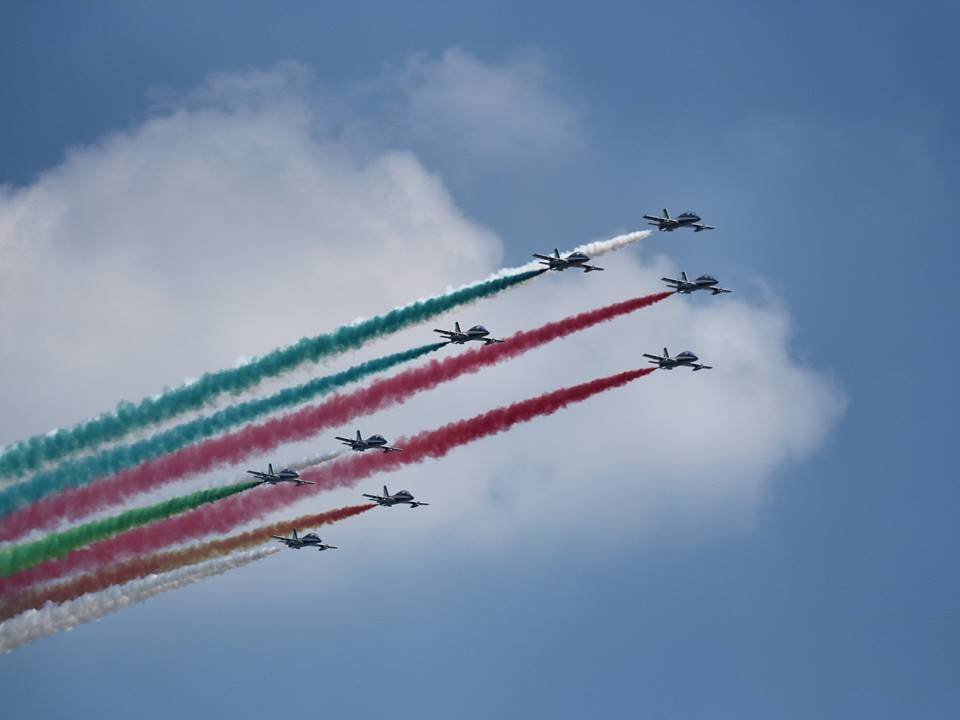 Le Frecce Tricolori all\'Arona Air Show 2018