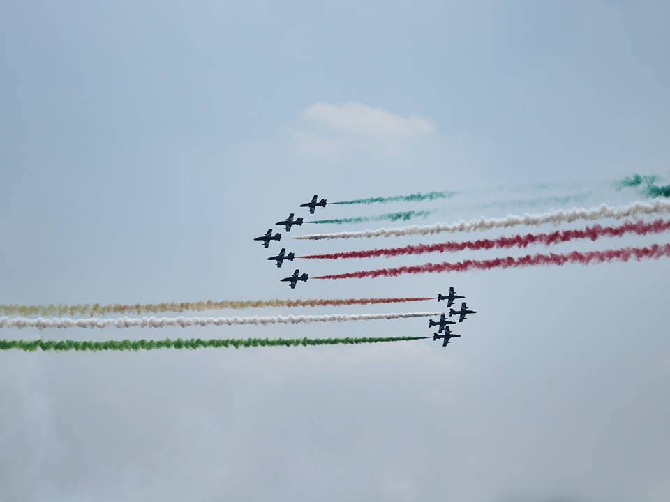 Le Frecce Tricolori all\'Arona Air Show 2018