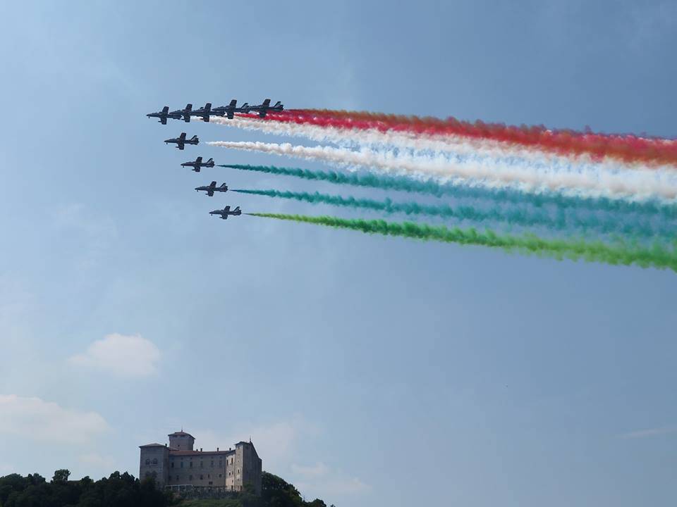 Le Frecce Tricolori all\'Arona Air Show 2018