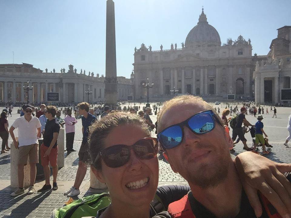 Elena e Cristian Cammino Santiago Francigena