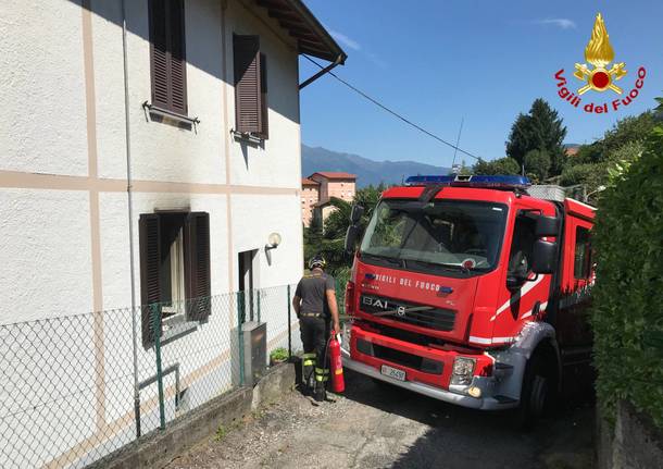 Incendio appartamento Luino