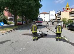 incidente auto moto busto arsizio